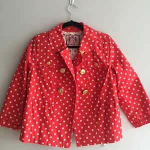 Red Polka Dot Juicy Couture Raincoat